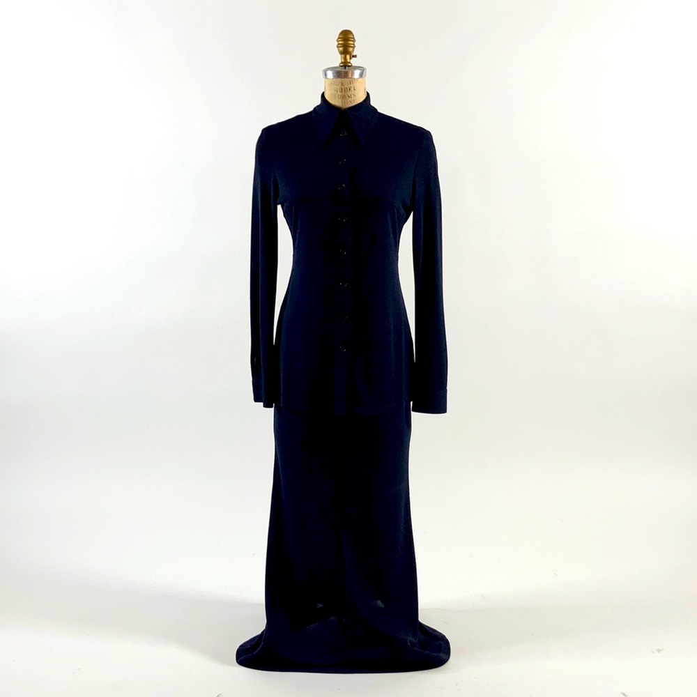 Essential Italian made viscose skirt/jacket and top